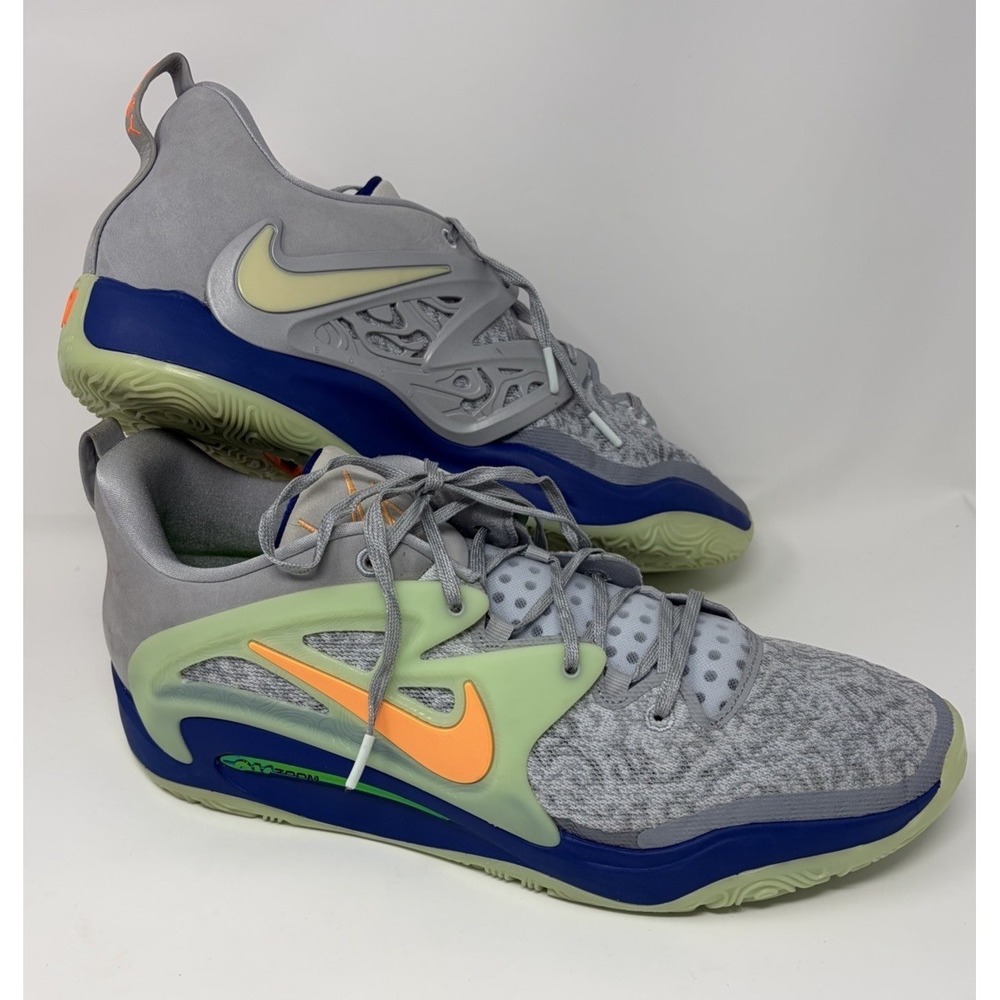 Nike KD 15 Cardo Producer Pack Gray Orange Blue DO9825-900 Men's Size 18